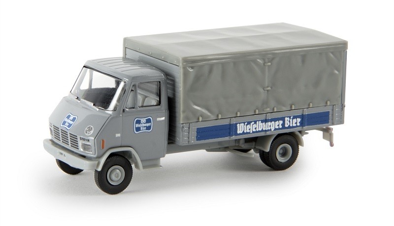 Brekina 37719 - 1/87 Steyr 590 Beverage Body - Wieselburger Beer - New