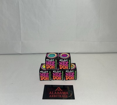 NeeDoh Twirl Groovy Glob Mini Squishy Stress Balls Set of 5 Brad New in Box