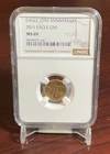 US 2011 $5 American Gold Eagle 25th  Anniversary 1/10 Ounce Coin NGC MS69 Slab.