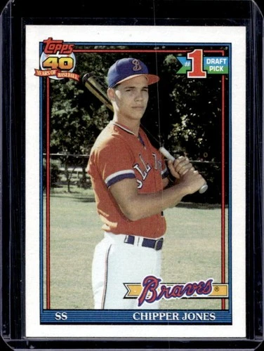 1991 Topps Chipper Jones Rookie RC #333 Braves