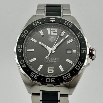 TAG Heuer Formula 1 WAZ2011.BA0843 Good Automatic 43mm Stainless Steel Gray Dial