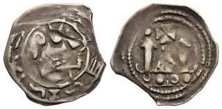 FITZ RDR ÖSTERREICH FRIESACHER PFENNIG ERIACENSIS 18mm 0 86g SILBER ±QQQ1969