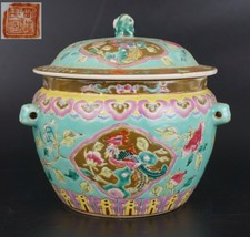 Large Size Antique Chinese Famille Rose Peranakan Nyonya Straits Phoenix Pot