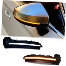  Dynamic Sequential LED Side Mirror Turn Signal Light Indicator Blinker White