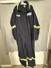 Workrite FR Jumpsuit Mens 64R Blue Reflective Flame Resistant Coveralls Hi Vis