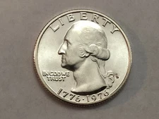 1976-S BU 40% silver WASHINGTON Quarter. UNC 1/4 $. 1776-1976 bicentennial