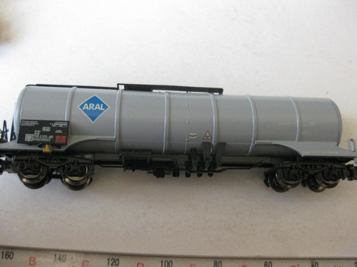 Minitrix.15225.ARAL.Kesselwagen grau 4-achsig.aus Set 15225.Spur N.. | Condition: Neu