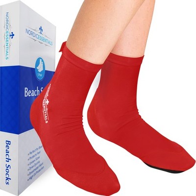 Beach Socks 1p XSmall, Red