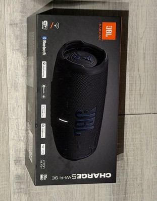 JBL Charge 5 Wi-Fi Portable Speaker, Bluetooth, AirPlay, Spotify, Black