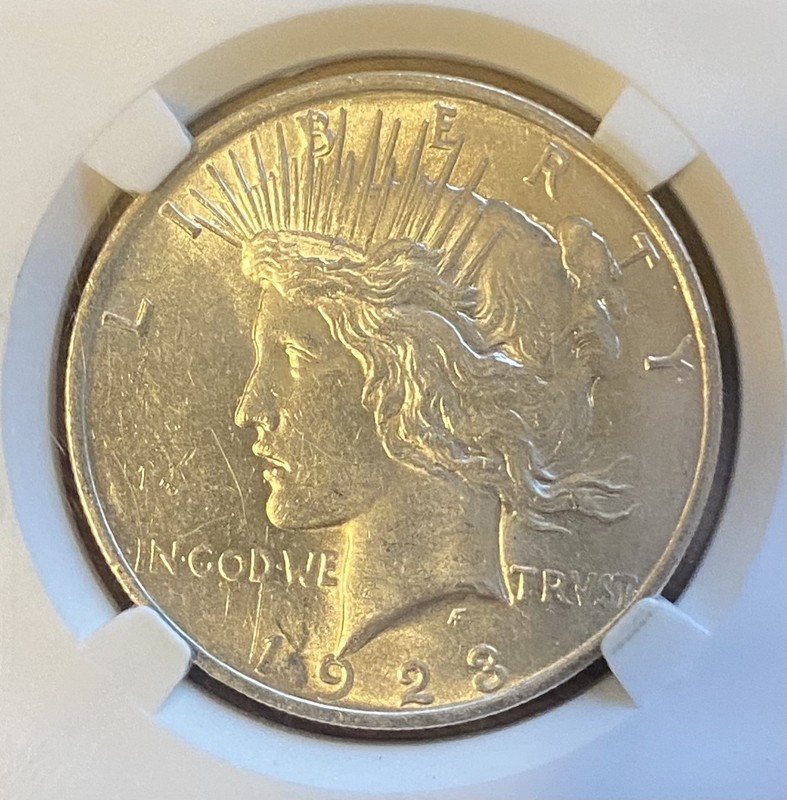 1923 Peace Dollar XF + Philadelphia - 90% Silver – Post WWI Era – U.S. Coin 