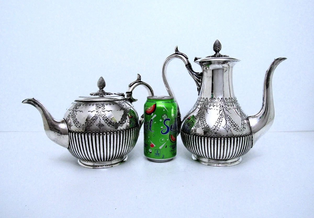Antique US Silver-Plated Teapots, Coffee James Dixons&Sons for