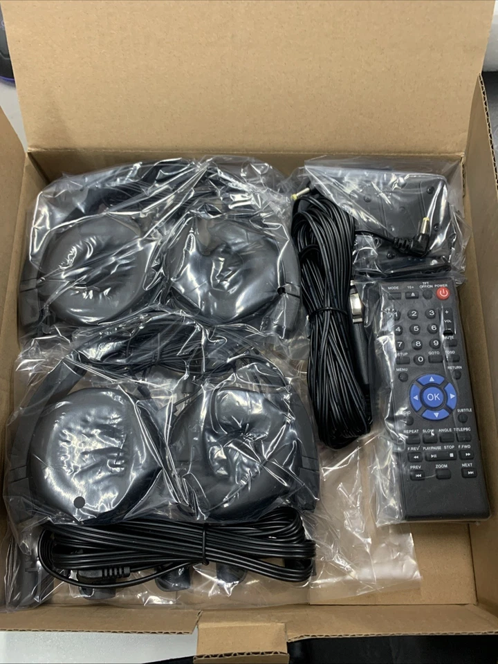 2x10,5" Auto Kopfstütze TV Monitor Tragbarer DVD Player AKKU USB HDMI Für Kinder - Bild 4 von 4