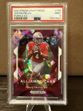 2021 Panini Prizm Draft Picks - All-American Justin Fields #192 Purple Ice /149