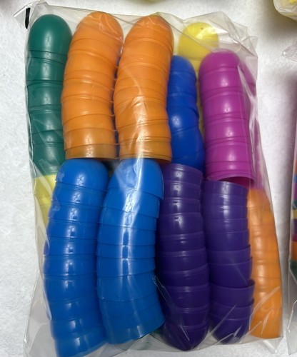 Plastic Easter Eggs 2.25" (100 Bulk Pack) Fillable with Hinge Colorful Bright - Picture 3 of 10