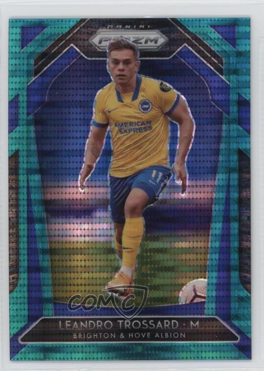 2020-21 Panini Prizm Premier League Breakaway Teal /49 Leandro Trossard #176