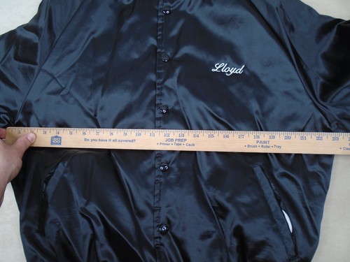 VTG Black SATIN Men Bomber Norfolk Southern Railroad Locomotive Train Jacket L - Picture 8 of 12