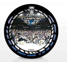 2019 ST. LOUIS BLUES STANLEY CUP CHAMPIONS CELEBRATION PUCK O'REILLY BINNINGTON