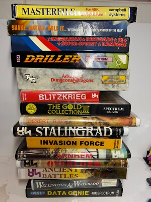 Spectrum Games - Various - Multi Listing - Tape - Big Clam Shell / Hardcase