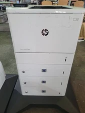 HP LASERJET ENTERPRISE M608N LASER PRINTER PLUS 3 TRAYS AND ROLLER STAND