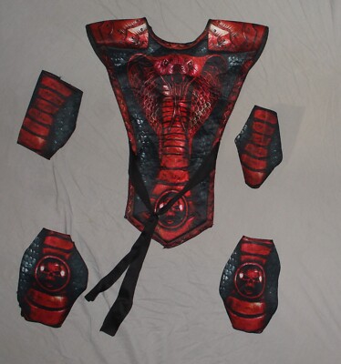 Fun World Red Cobra Ninja Halloween Kids Costume *See Description For Sizing*