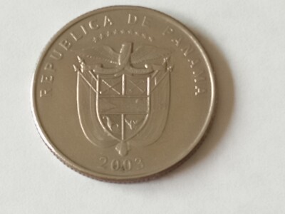 2003 Republica De Panama Veinticinco 25 Centes