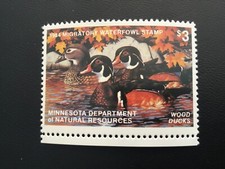 ICOLLECTZONE  US Minnesota MN8 1984 Duck Stamp VF NH