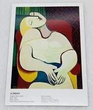 Pablo Picasso Postcard “A Dream” Cubism Abstract Oil Canvas Print Card P2