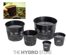 Net Pot Mesh Flex Pot Net Cup - AEROPONIC GROW BASKET HYDROPONIC SEED CLONING