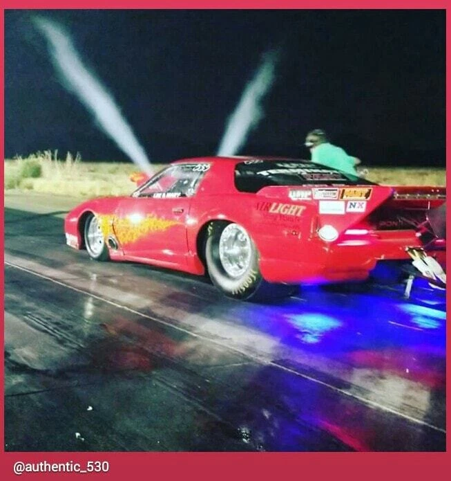 Camiseta Terminator Firebird Drag Race vista en Street Outlaws OG 405 Memphis Lg Foto 2 de 4