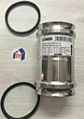 Raccordo Camino Femmina/Femmina Ø100 Mm - Acciaio INOX 304 Per Stufe, Pellet, Barbecue - Foto 8