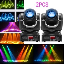 2PCS 120W RGBW Stage Light LED Spot Moving Head Lights 8 GOBO DMX DJ Party Lamp