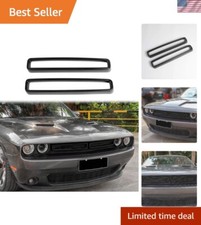 Dodge Challenger Grille Trim - Durable ABS Inserts, Easy Install, Black Finish