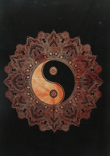 Tapestry Wall Hanging Yin Yang New Indian Mandala Bohemian Poster Throw Decor - Picture 3 of 3