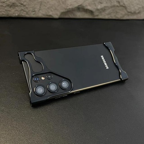 Luxury Irregular Aluminum Alloy Bumper for Samsung S23 S24 Ultra - Picture 25 of 28