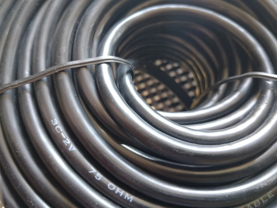5 Meter BNC KABEL mit 2 montierten STECKERN verlustarm, hochwertig 75 Ohm - Bild 2 von 2