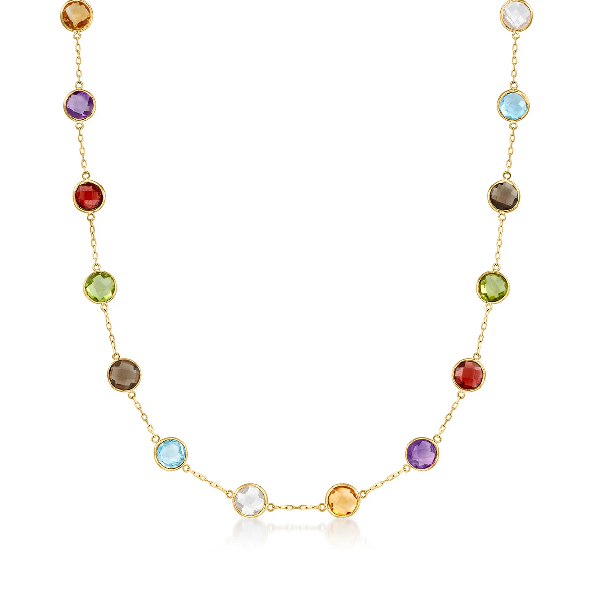 Bezel stone station best sale necklace
