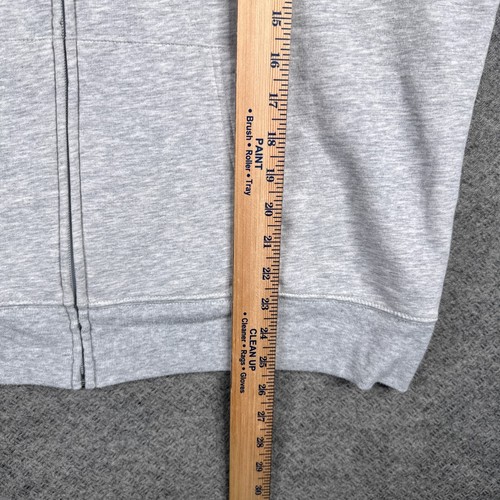 GAP Hoodie Womens 2XL XXL Grey Logo Fleece Full Zip Sweatshirt Sweater - Picture 5 of 8