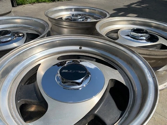 15 LLANTAS VINTAGE BLANCAS AMERICAN RACING CLÁSICAS PULIDAS LABIO TRI RADIOS Foto 4 de 4