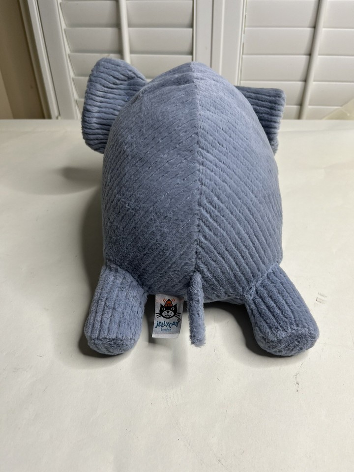 Jellycat Doopity Elephant Plush Stuffed Animal Soft Lovey Cordy Trunk