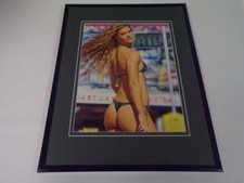 Nina Agdal 2016 Thong Bikini Framed 11x14 Photo Display