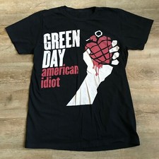 Green Day American Idiot T-Shirt Black/Red/White Please Read Description