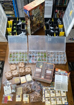 Rivet Wars Eastern Front Core Game w/ Expansions and Plastic Tote Organizers