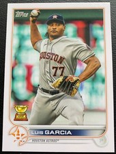 2022 TOPPS SERIES 2 LUIS GARCIA HOUSTON ASTROS #446 ALL STAR GOLD CUP