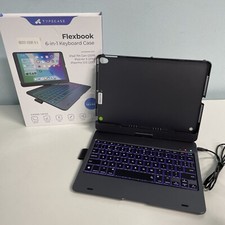 Flexbook Touch Gray Open 6-in-1 Keyboard Case iPAD 8th, 7th, Air 3, Pro 10.5