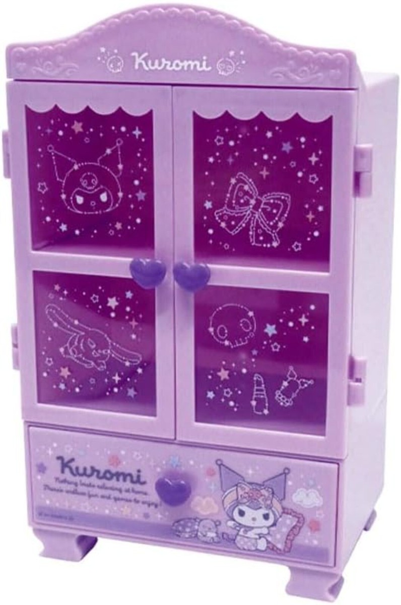 Sanrio Character Kuromi Mini Closet Chest Storage Box Accessory