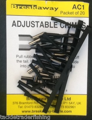Breakaway Tackle Adjustable Crimps - Pack Of 20 For Saltwater Fishing & Rig Making