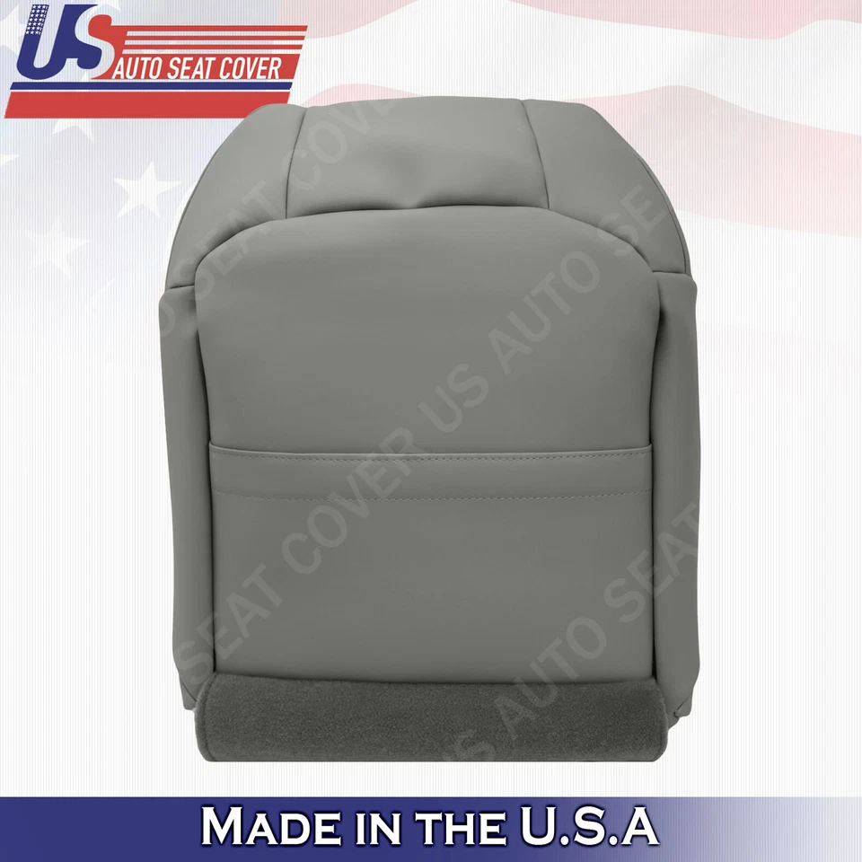 Capas de assento de couro cinza superior e inferior para passageiros Acura MDX 2014 2015 2016 - Imagem 3 de 4