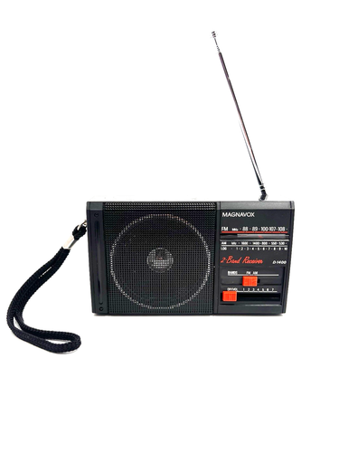 Vintage Magnavox D140 AM/FM 2-Band Portable Radio - Tested & Working - Afbeelding 1 van 4