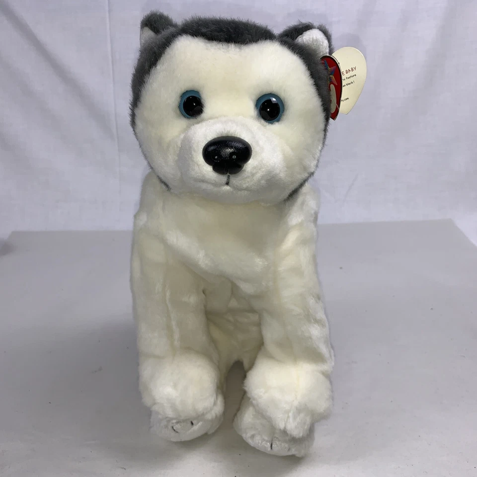 Raro TY Beanie Babies Coleção "NANOOK" 1999 12” Cinza Husky UPC 008421093502 - Imagem 3 de 4
