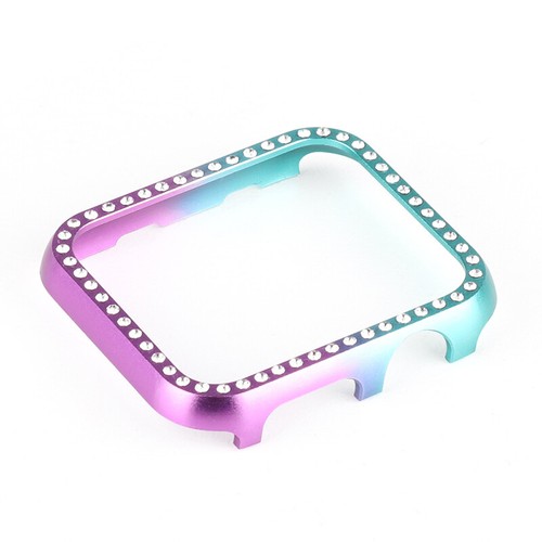 For Apple Watch 7 6 5 4 8 45/41/38/45/42MM Bling Diamond Metal Bumper Cover Case - Picture 16 of 20